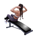 Finer Form Gym-Quality Sit Up Bench With Reverse Crunch Handle - Solid Ab Workout Equipment For Your Home Gym. More Effective Th