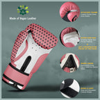 Farabi Sports Kids Boxing Gloves 4-Oz Kickboxing Muaythai Punching Bag Training Gloves Age 4-8 Year (Black, 4-Oz (Age 4-8) (Pink