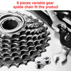 Hotop 8 Pairs Bicycle Missing Link For 6, 7, 8, 9, 10 Speed Chain, Silver, Reusable (9 Speed)