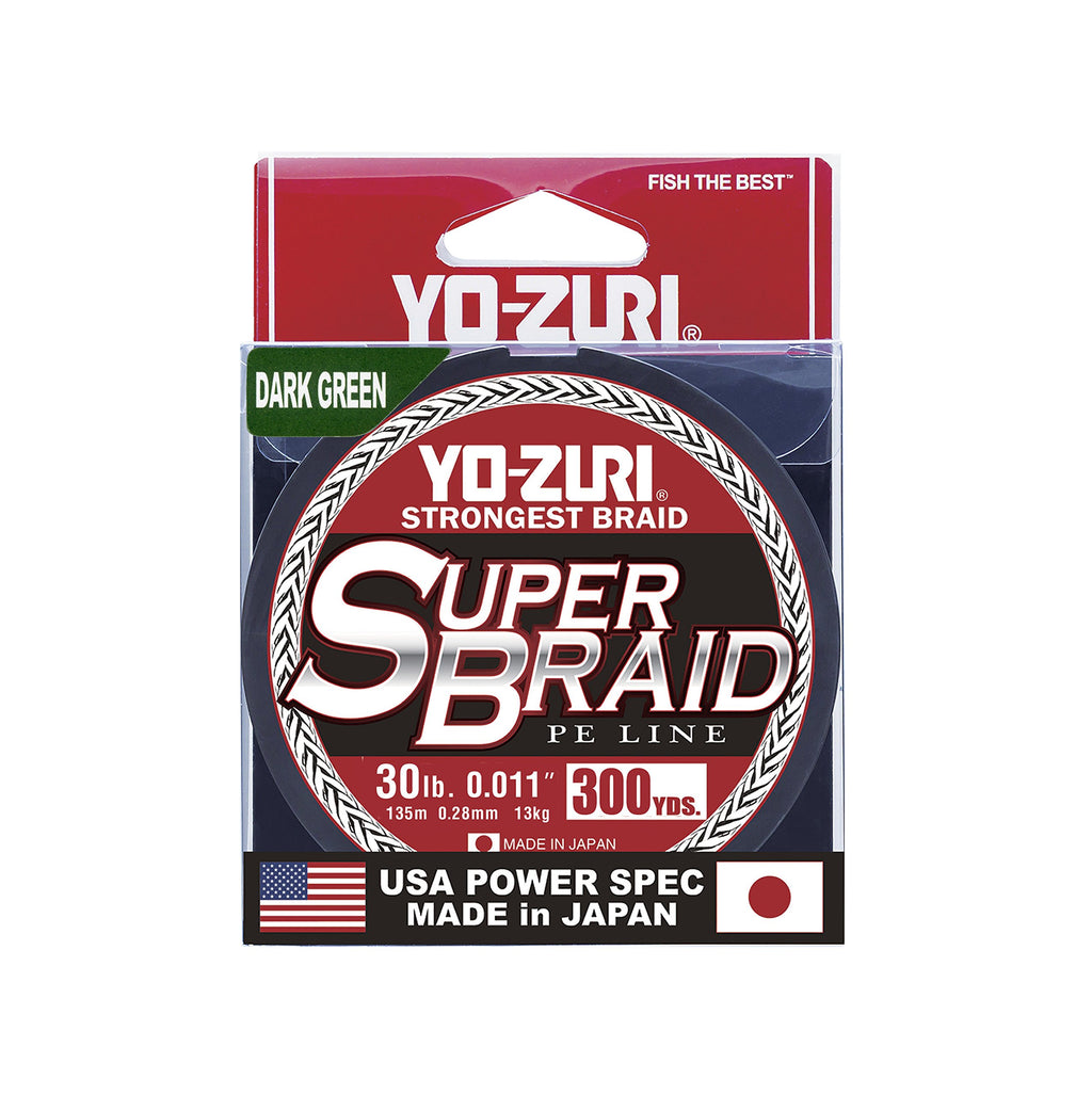 Yo-Zuri Yz Sb 30Lb Dg 300Yd Super,Dark Green