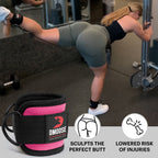 Dmoose Ankle Strap For Cable Machine Attachments - Gym Ankle Cuff For Kickbacks, Glute Workouts, Leg Extensions, Curls, Booty Hi