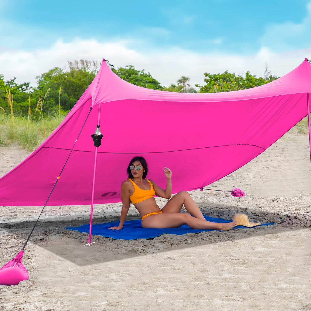 Red Suricata Cup Holder For Drinks - Accessory For Sun Shade Canopy Tent - Attaches To Tent Pole - Holds One Beverage (Cup, Bott