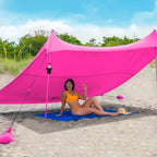 Red Suricata Cup Holder For Drinks - Accessory For Sun Shade Canopy Tent - Attaches To Tent Pole - Holds One Beverage (Cup, Bott