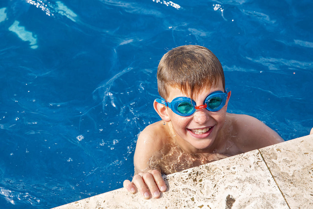 Zoggs Ripper Junior Kids Uv Anti Fog Swimming Goggles (6-14 Years) Bluered