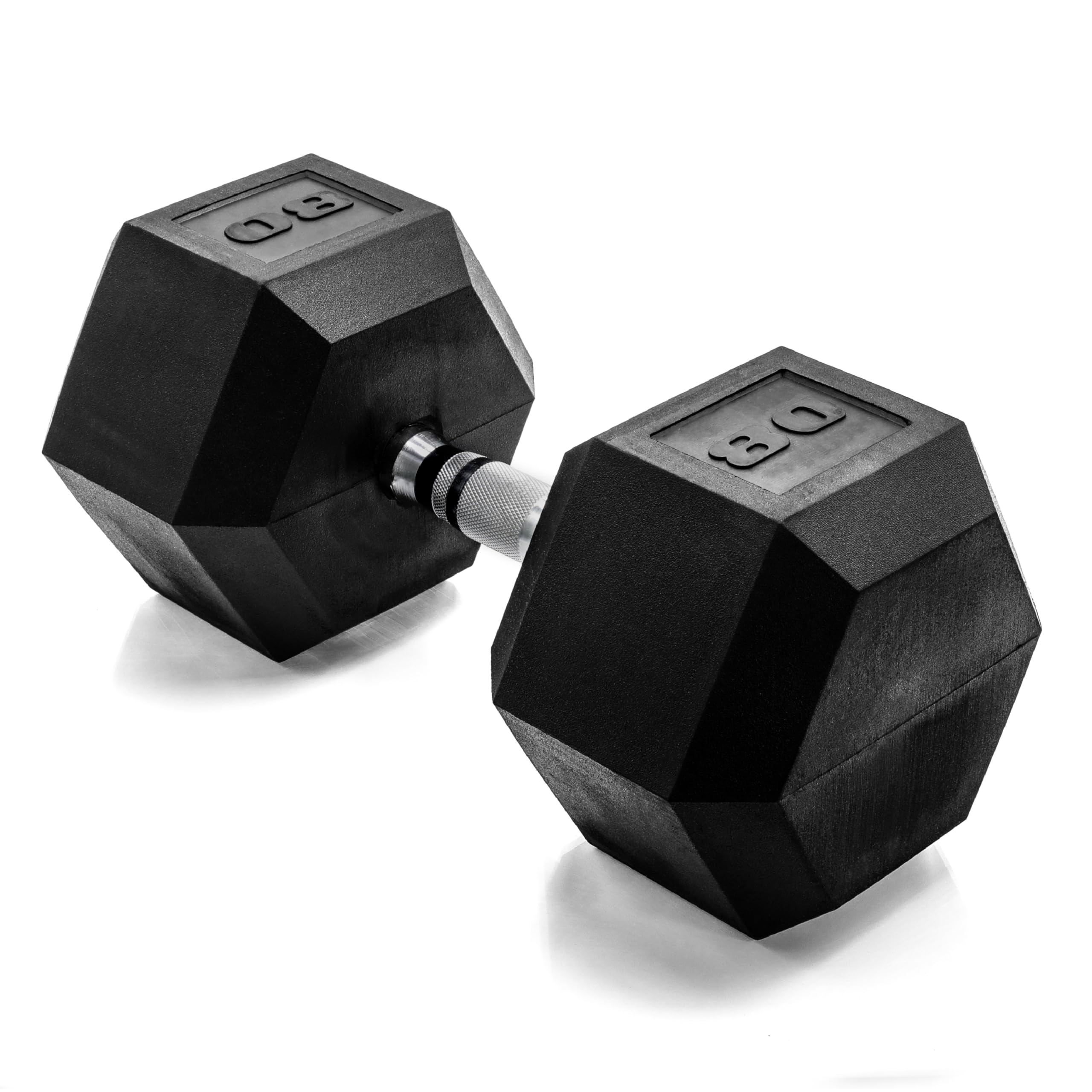 CAP Barbell 80 LB Coated Hex Dumbbell Weight