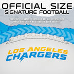 Franklin Sports Nfl Los Angeles Chargers Autograph Football - Official Size White Panel Souvenir Football For Autographs + Signa