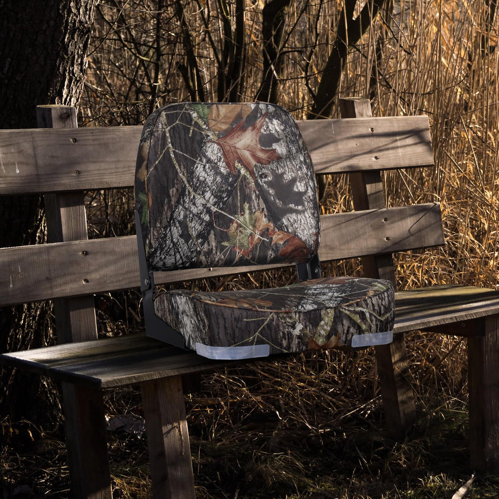 Leader Accessories A Pair Of Camo Folding Fishing Boat Seat 2 Seats (Camo)