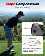 Redtiger Golf/Hunting Rangefinder, 7X Magnification 1200 Yards Laser Range Finder With Slope, Built-In Magnetic Bracket, Flag Po