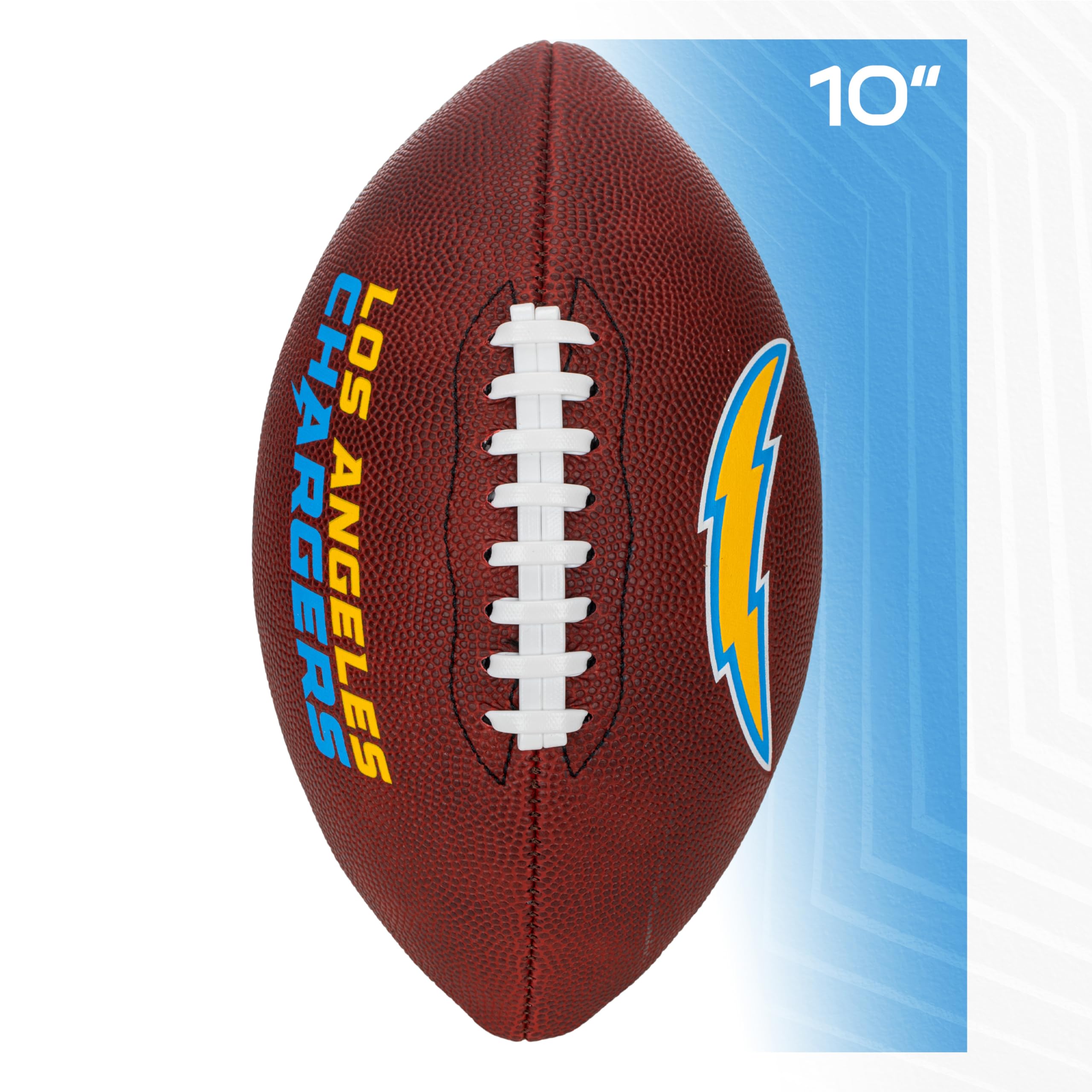 Franklin Sports Nfl Los Angeles Chargers Football - Youth Junior Size Football For Kids - Official Nfl Team Logo + Colors Youth
