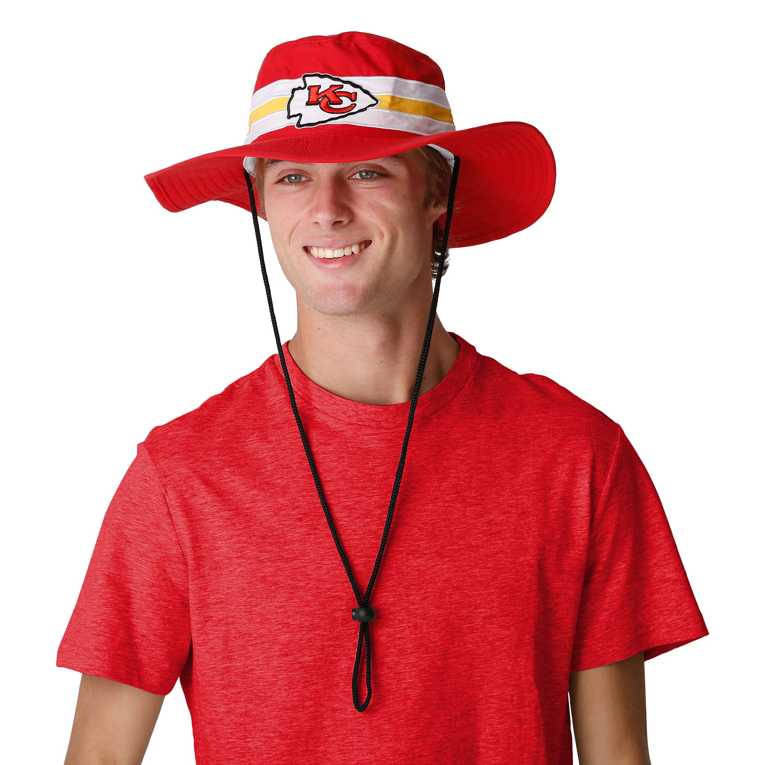 Foco Kansas City Chiefs Nfl Team Stripe Boonie Hat