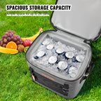 Vevor Soft Cooler 24 Cans Insulated Cooler Bag Leakproof Waterproof Lunch Soft Cooler Lightweight & Portable Cooler For Beach, H