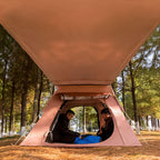 Kazoo Instant Camping Tent (4P Coffee)