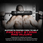 Beast Gear Barbell Pad For Hip Thrust Machine - Heavy Duty, Weightlifting Hip And Squat Bar Pad Wsecure Hook & Loop Fastener - C