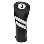 Proactive Sports Vintage Golf Club Head Covers For Fairway Woods| 3 Wood Headcover | Classic Leather Look | Black/White