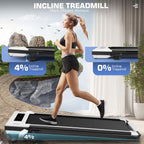 Ancheer Treadmills, 3 In 1 Folding Treadmill With Incline, Walking Pad Under Desk For Home Office, Portable Treadmill With Remot