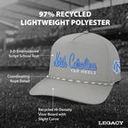 Legacy NCAA Officially Licensed Rope Hat, North Carolina Tar Heels, Lightweight Cap for Men & Women, Caddy Adjustable (Caddy), G