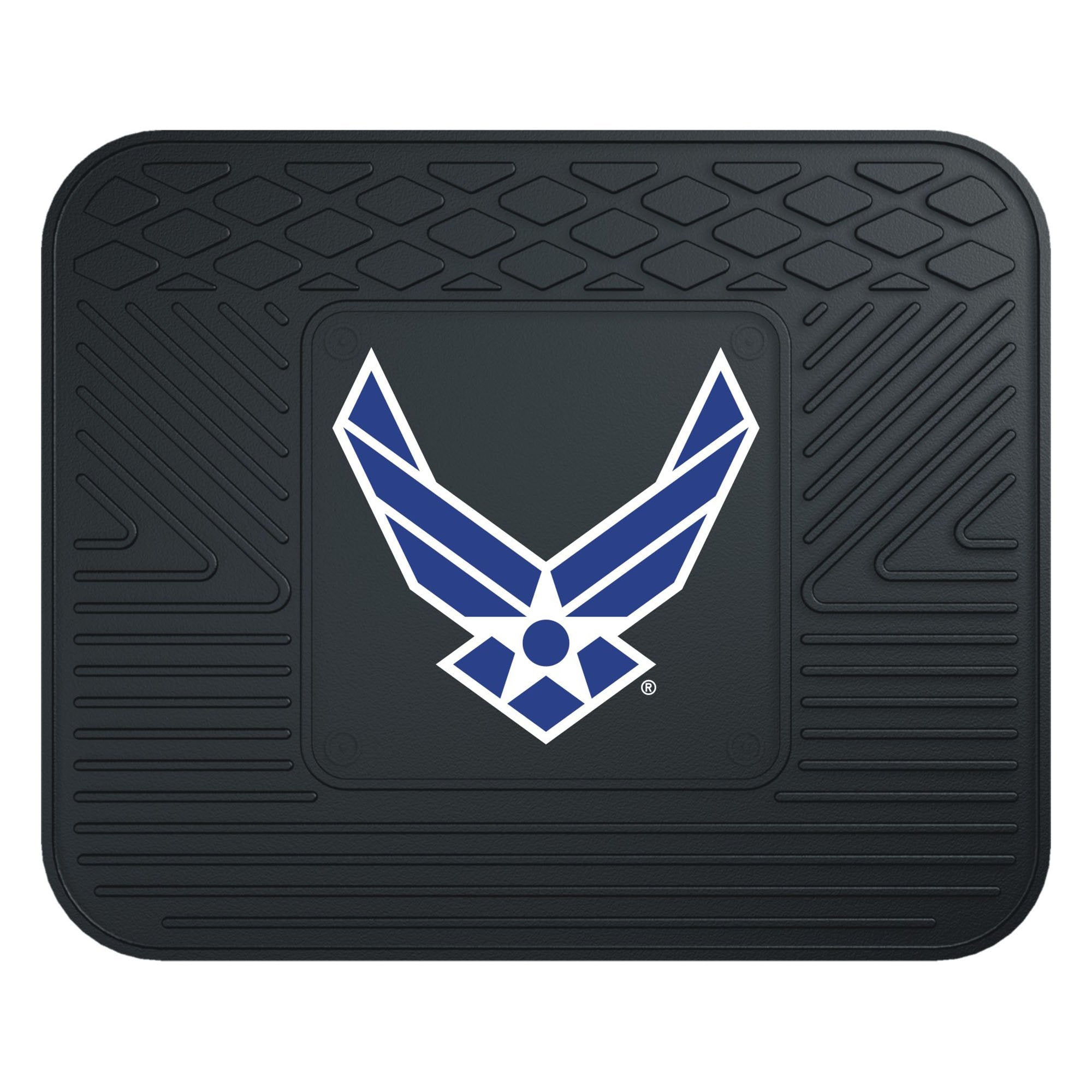 Fanmats 11045 U.S. Air Force Back Row Utility Car Mat - 1 Piece - 14In. X 17In., All Weather Protection, Universal Fit