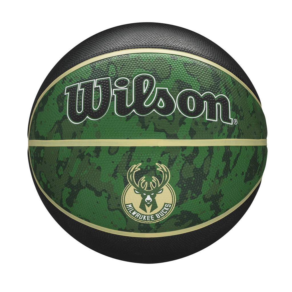 Wilson Nba Team Tiedye Basketball - Size 7 - 29.5'', Milwaukee Bucks