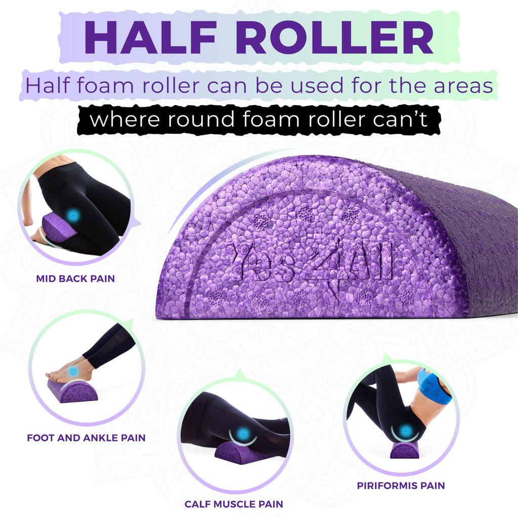 Yes4All Half Roller Epp - Purple - 12 Inch