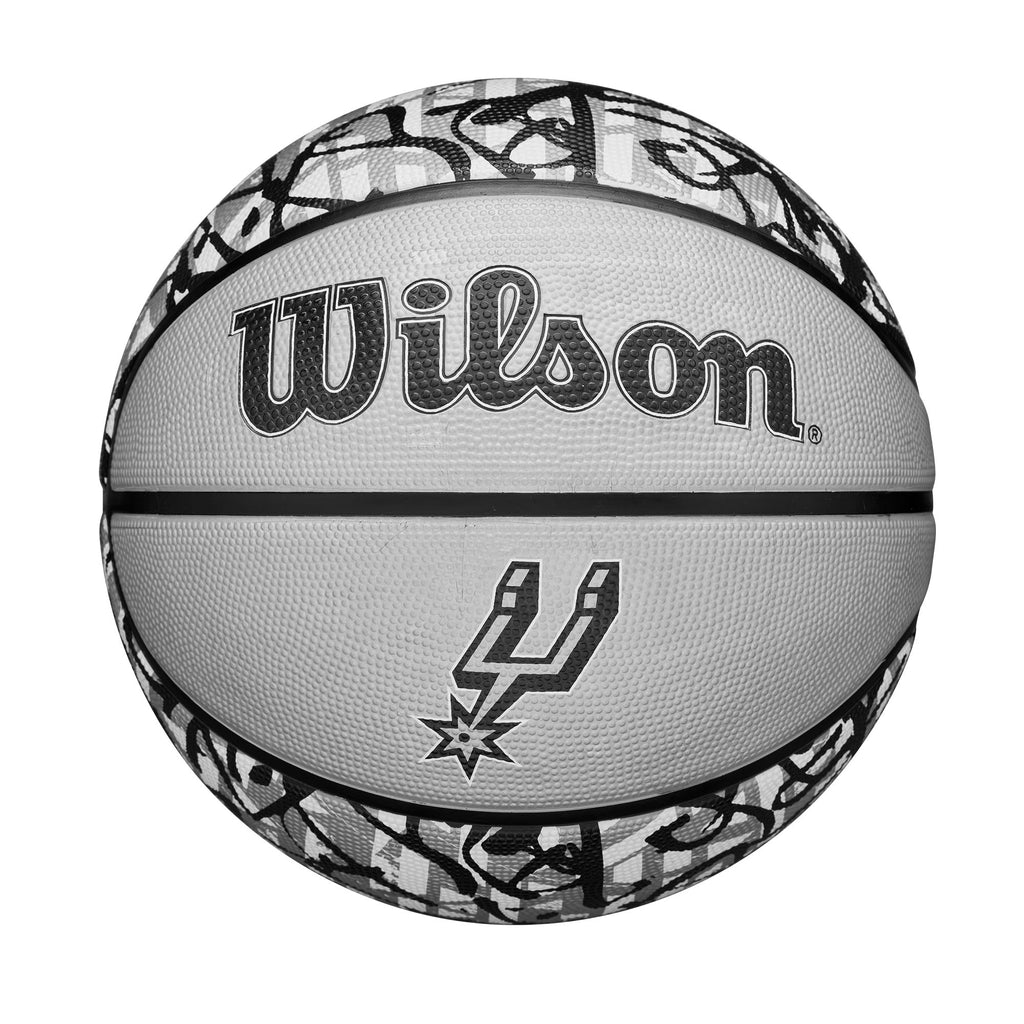 Wilson Nba Team Graffiti Basketball - San Antonio Spurs, Size 7-29.5''