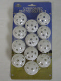 On Course Perforated Practice Golf Balls (12Pk) Plastic New