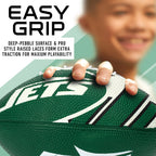 Franklin Sports Nfl New York Jets Football - Youth Football - Mini 8.5'' Rubber Ball - Perfect For Kids - Team Logos And Colors