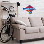 Rico Industries Ncaa Kansas Jayhawks Diamond Shape Cut Pennant - Home And Living Room D  Cor - Soft Felt Ez To Hang 20.5 X 18