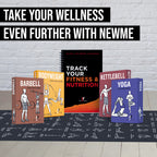 Newme Fitness Journal For Women/Men, Food & Workout Journal, Planner Log Book To Track Weight Loss, Muscle Gain, Gym Bodybuildin