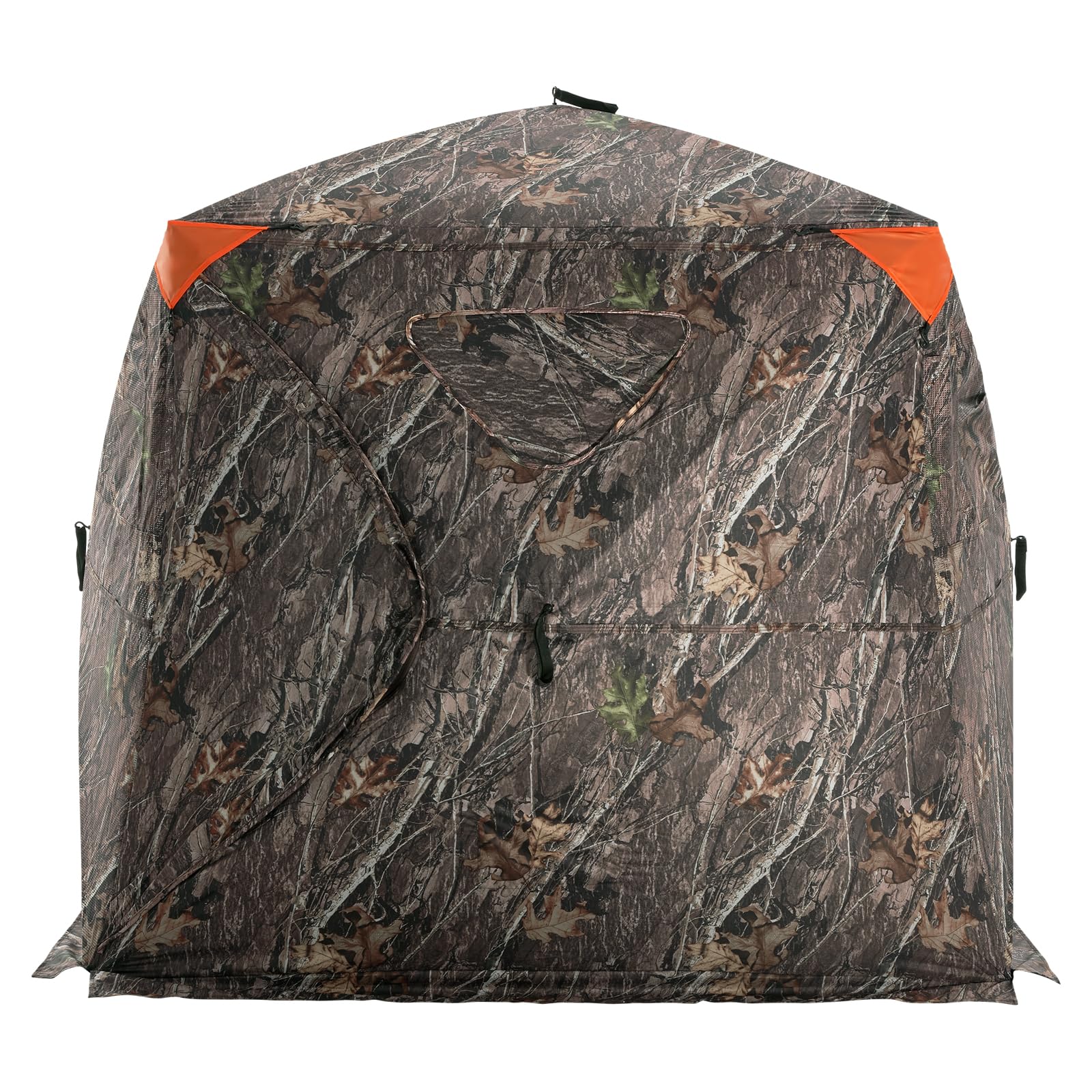 Vevor Hunting Blind, 270 See Through Ground Blind, 4-5 Person Pop Up Deer Blind For Hunting With Carrying Bag, Portable Resilien