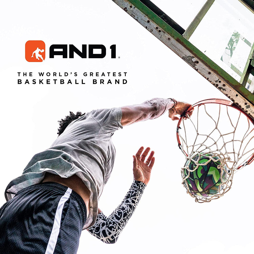 And1 Chaos Rubber Basketball: Game Ready, Office Regulation Size (29.5   ) Streetball, Made For Indoor/Outdoor Basketball Games-
