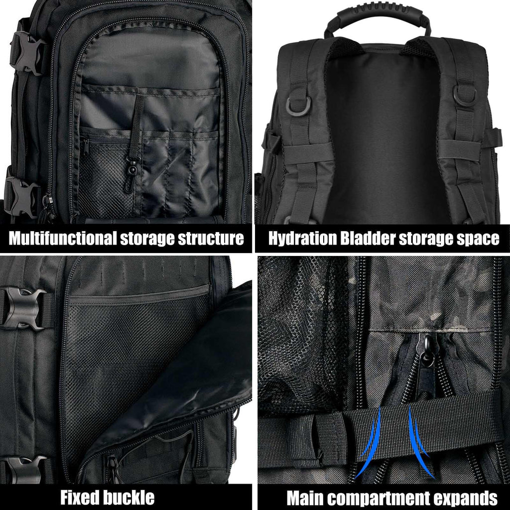 Miramrax Tactical Backpack Military Army Daypack - Assault Pack For Men Molle Backpacks Bug Out Bag 3 Day Pack For Hiking Campin