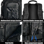 Miramrax Tactical Backpack Military Army Daypack - Assault Pack For Men Molle Backpacks Bug Out Bag 3 Day Pack For Hiking Campin