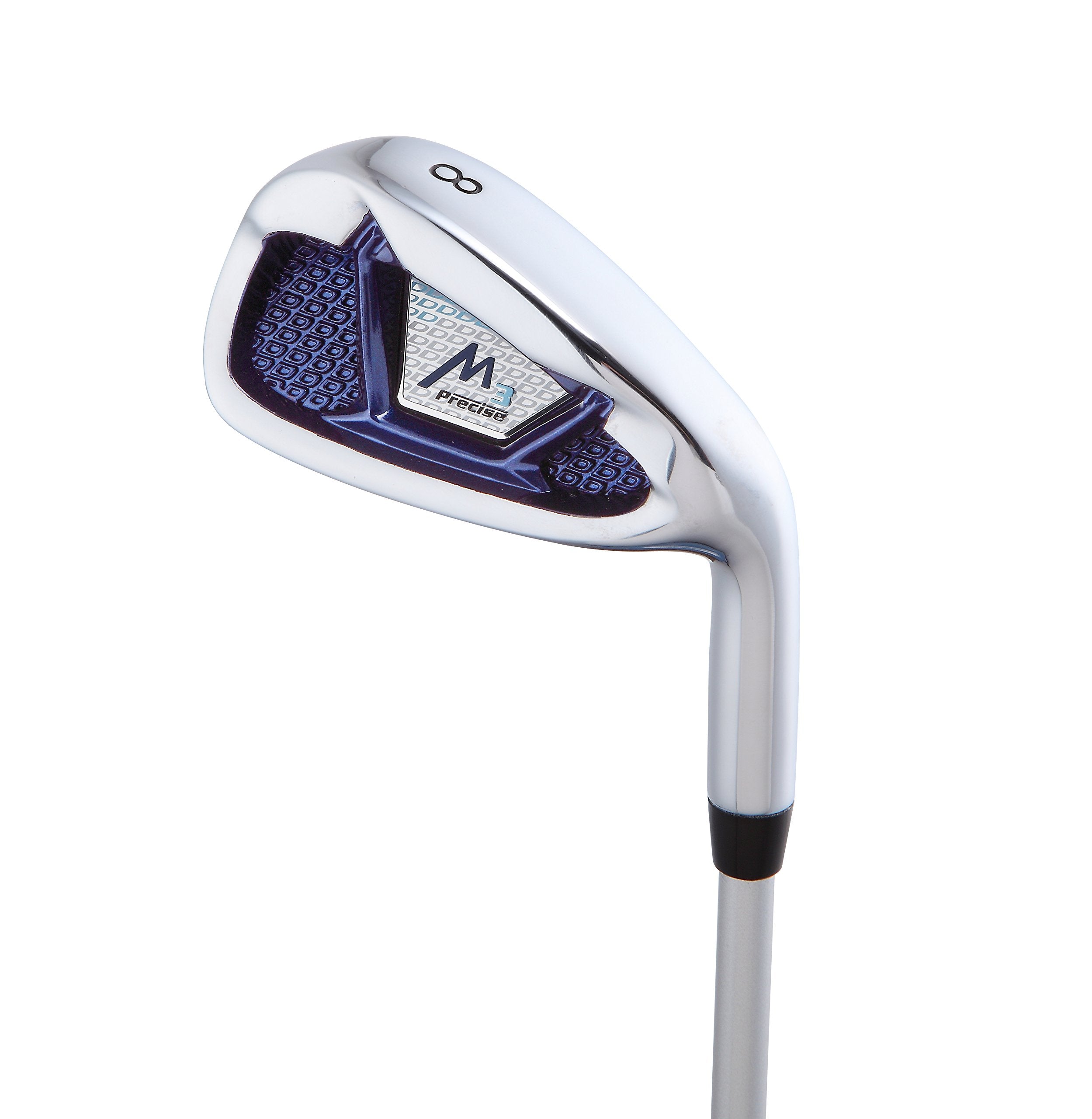 Precise M3 Ladies Womens Complete Golf Clubs Set Includes Driver, Fairway, Hybrid, 7-Pw Irons, Putter, Stand Bag, 3 H/Cs Blue -