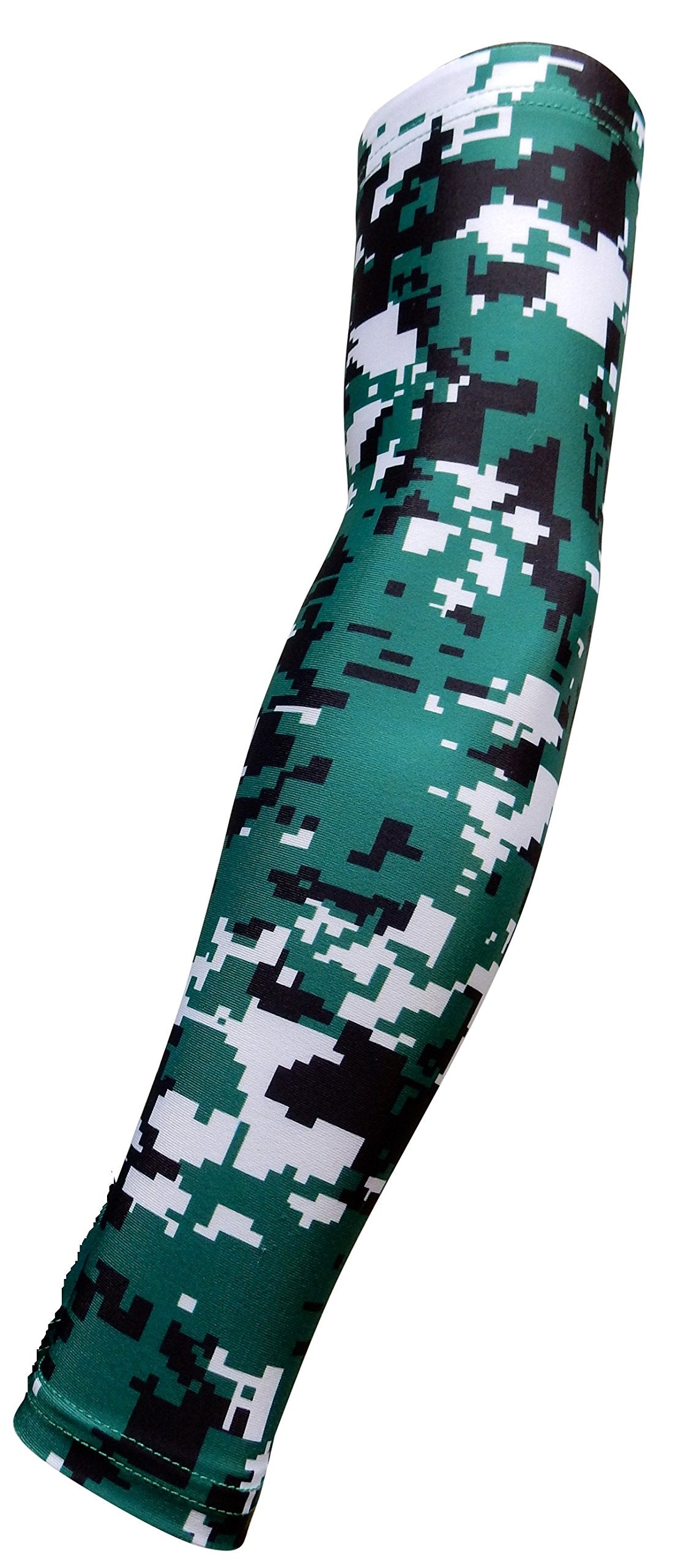 Sportsfarm New! Moisture Wicking Compression Arm Sleeve (Green Digital Camo, Small)