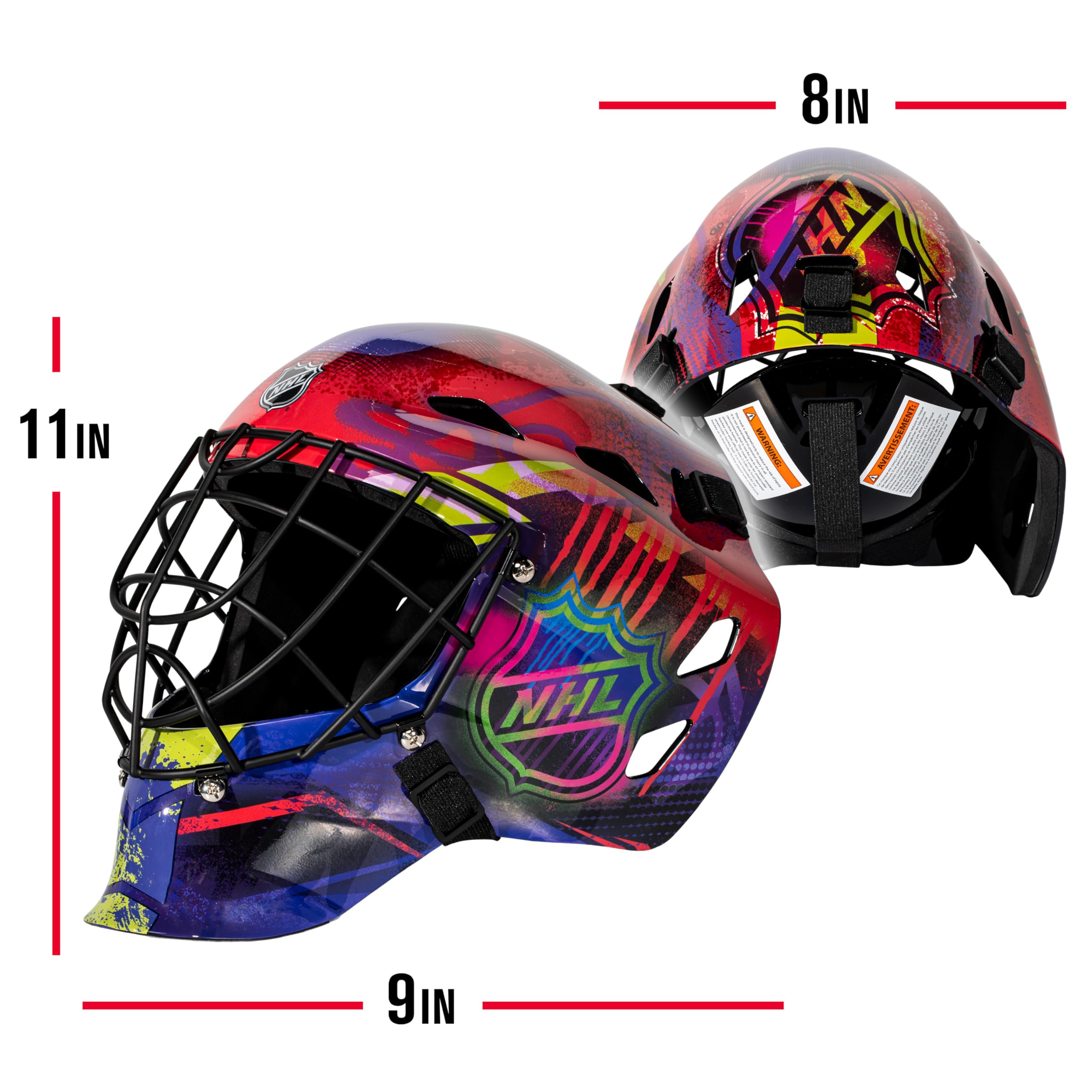 Franklin Sports Nhl Youth Street Hockey Goalie Masks - Gfm1500 Outdoor + Street Hockey Goalie Mask For Kids - Perfect For Outdoo