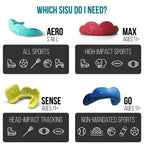 Sisu Max Mouthguard, Intense Red - 2.4Mm Thin - Custom-Molded Fit - Slim Design - Remoldable Up To 20 Times - For Impact Sports