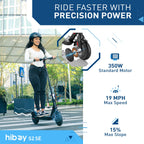 Hiboy 430W Peak Motor Electric Scooter, 10 Tires,17 Miles Range, 19 MPH Speed, Dual Brake System, Electric Scooter Adults Commut