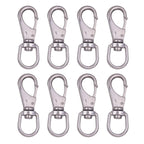 Mixiflor Stainless Steel Swivel Snap Hooks, 8 Pack (3.5 Inch) Heavy Duty Swivel Eye Snap Hook, Diving Clips Spring Hooks For Bir