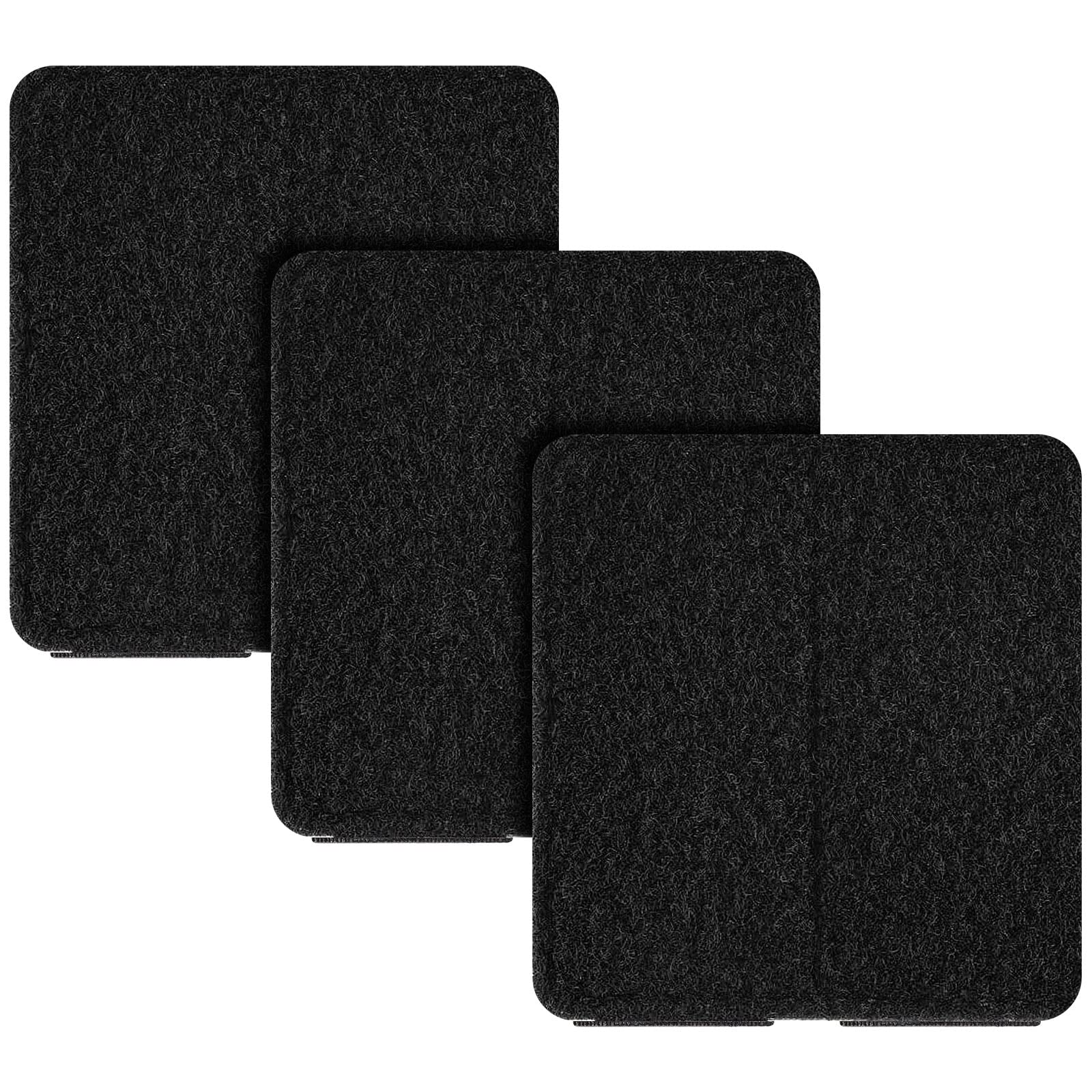 3 Pcs Molle Patch Panel 3.35 x 3.15 Hook and Loop Adapter Tactical Backpack Patches Badges and Insignia Display Board Black Moll
