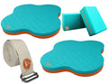 The Yogis Yoga Knee Pads, Yoga Mat Pads, Yoga Knee Support with blocks + belt [ Made In India ]