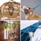 10Pcs 4''/10Cm Large Carabiner Clip,Strong Unlocking Caribeaner Keychain Pack For Backpack Hook, Light Duty Paracord Umbrella E
