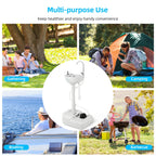 Yitahome Upgrated Portable Sink Camping Hand Washing Station With 17 L Wash Basin Stand, Rolling Wheels, Soap Dispenser, Towel H