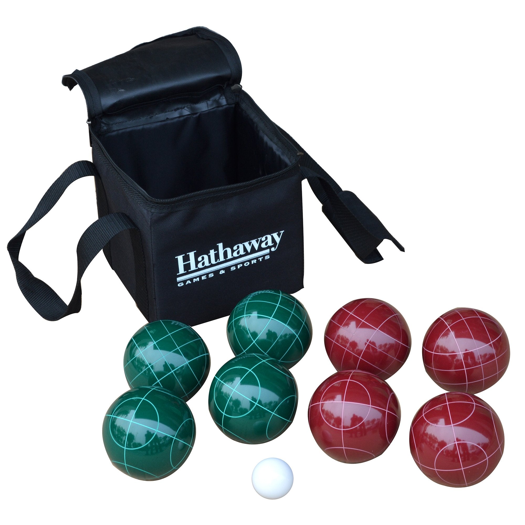 Hathaway Bocce Ball Set, Green,Red