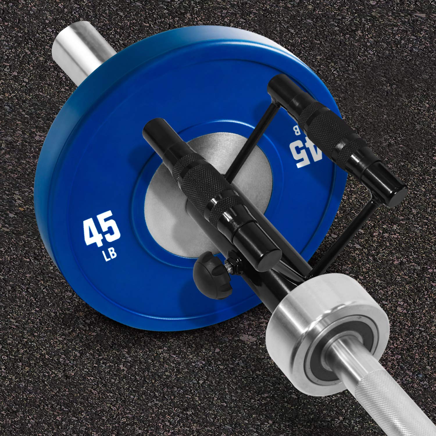 Yes4All Landmine Double D Row Handle/Landmine Handle Attachment With Textured Rubber Handles - Double D Landmine Handle Fits 2-I