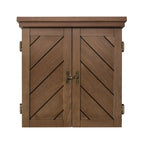 American Legend Charleston Solid Wood Bristle Dartboard Cabinet Set - Includes 18Dartboard And 6 Steel Tip Darts