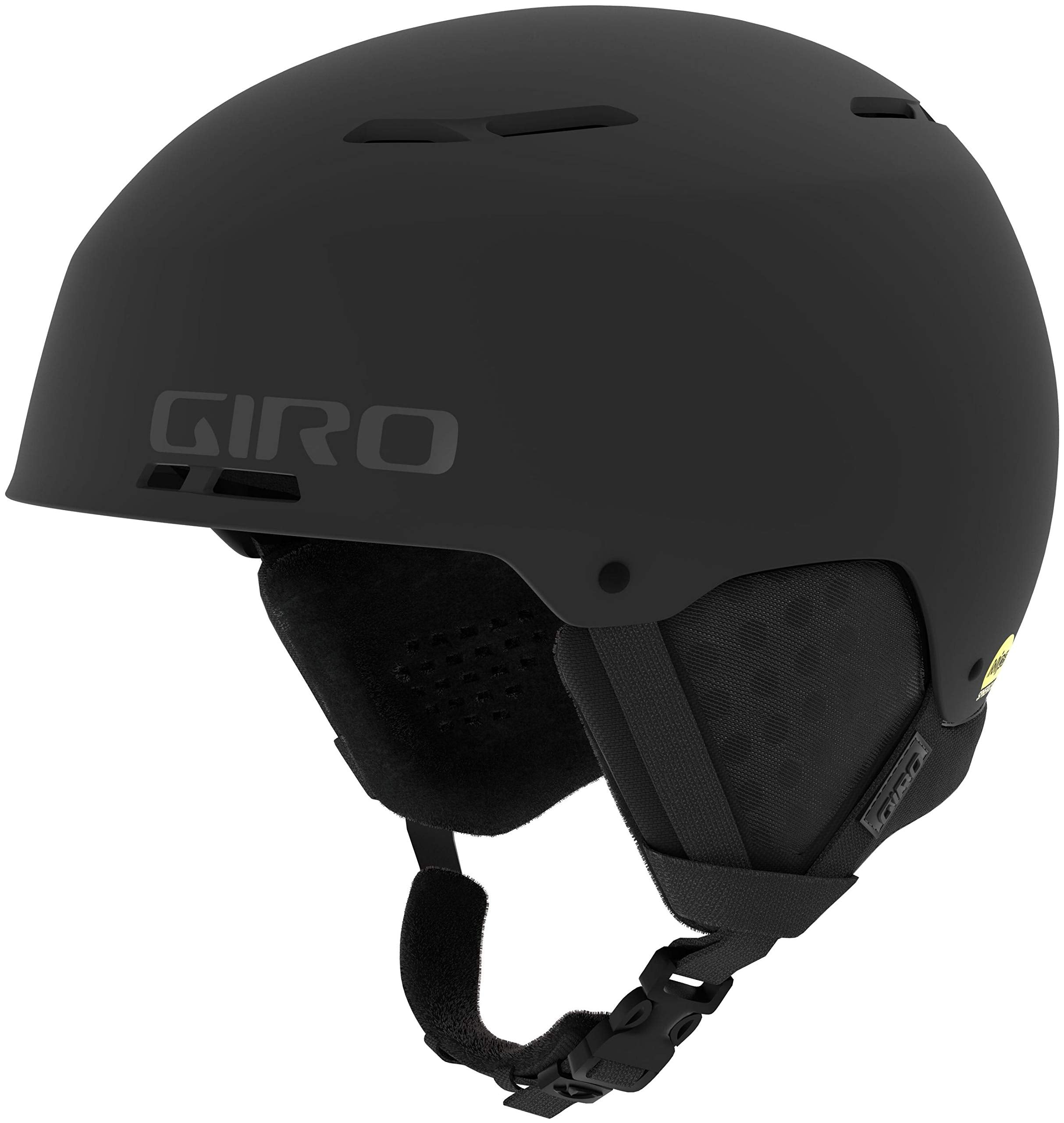 Giro Emerge Spherical Ski Helmet - Snowboard Helmet for Men, Women & Youth - Matte Black - Size S (52-55.5cm)