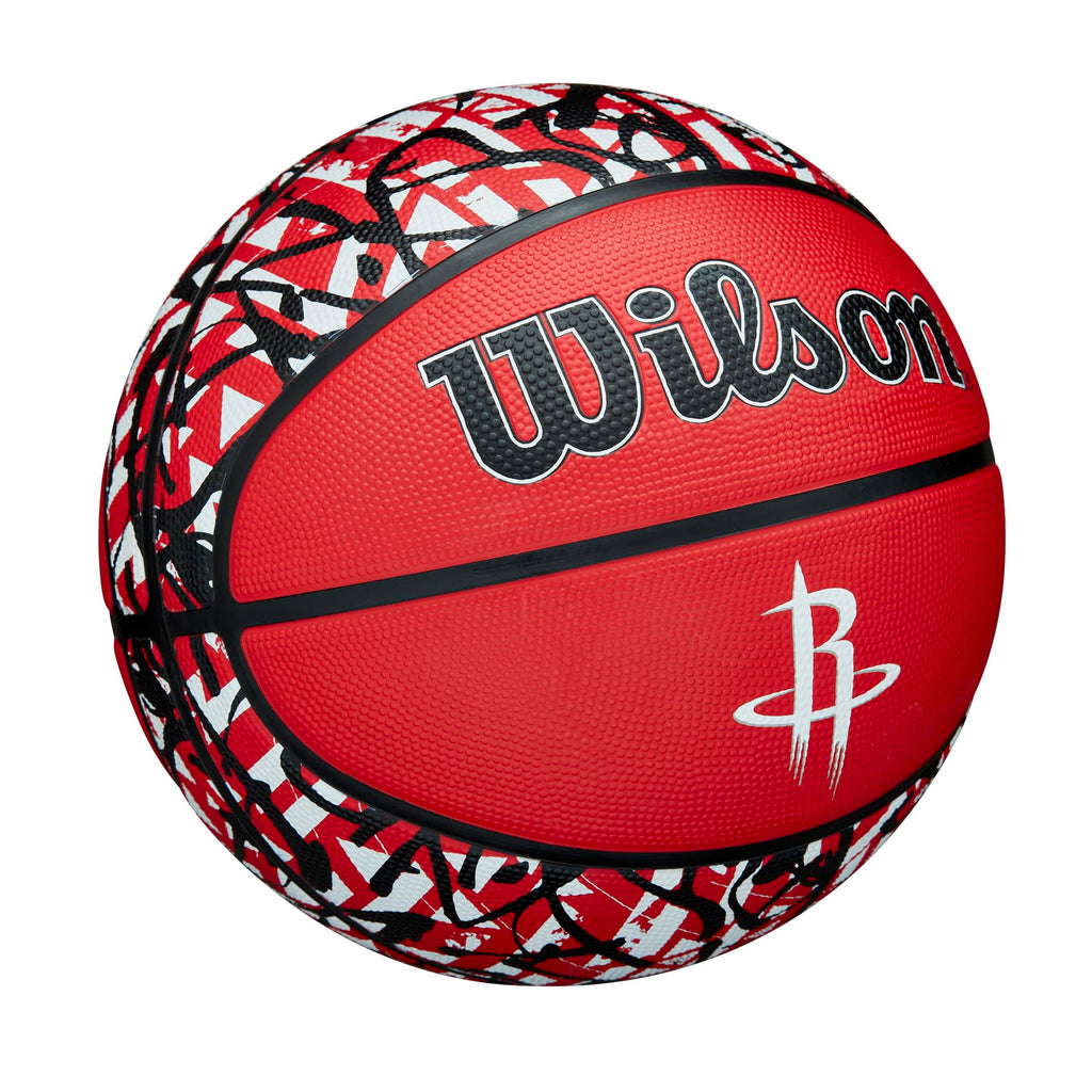 Wilson Nba Team Graffiti Basketball - Houston Rockets, Size 7-29.5''