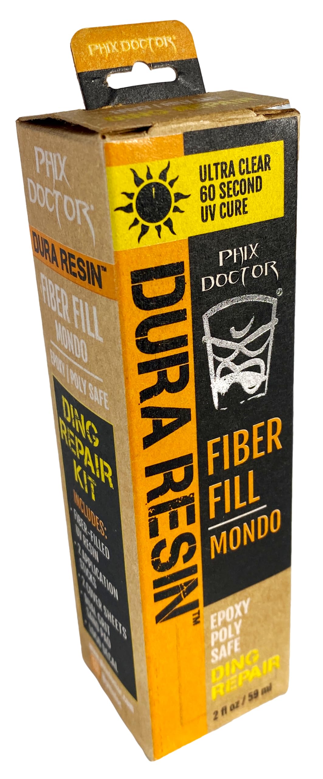 Sunpowered Dura Resin Mondo Dual Formula Epoxy & Polyester Safe Surfboard Ding Repair Kit