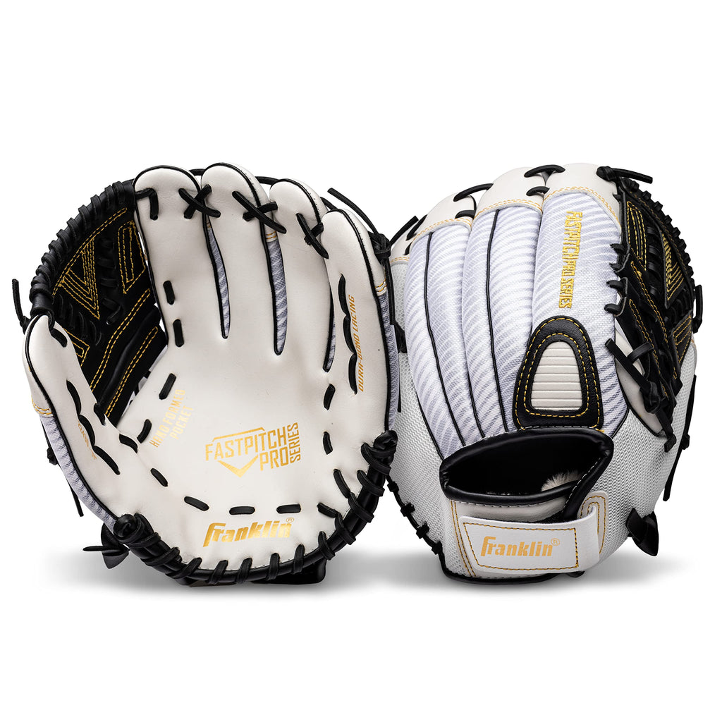 Softball Glv Wht/Blk 12'''' (Pack Of 1)