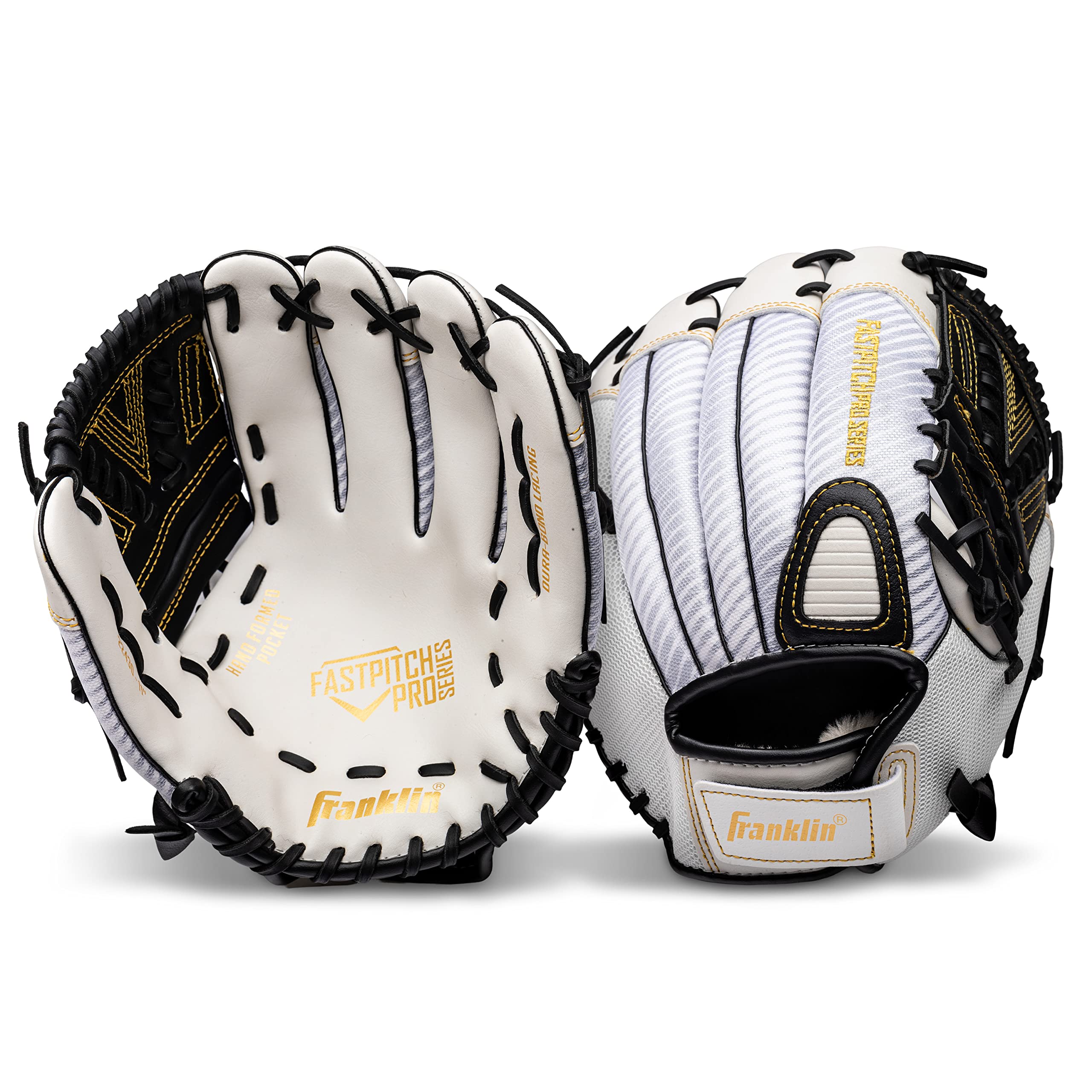 Softball Glv Wht/Blk 12'''' (Pack Of 1)